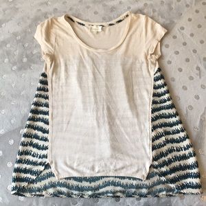 Anthropologie Deletta swing tee shirt
